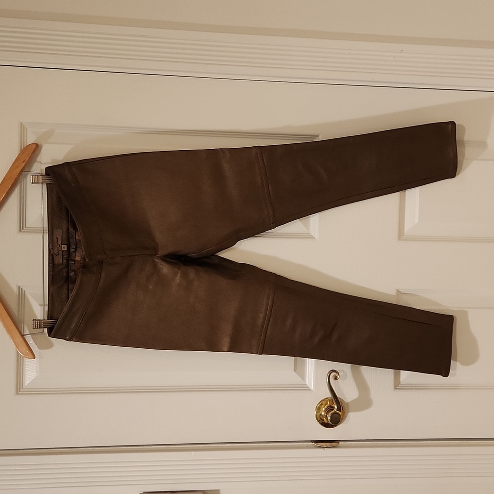 Foley+Corina low-rise leather pants.